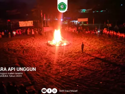 Upacara Api Unggun Kegiatan SABUKA